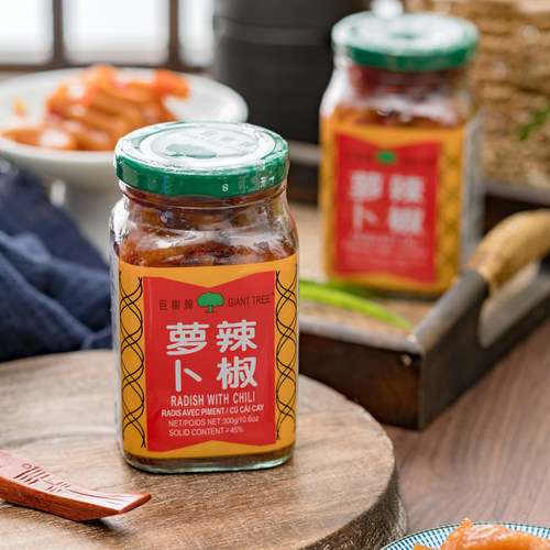巨树牌辣椒萝卜300g*2瓶