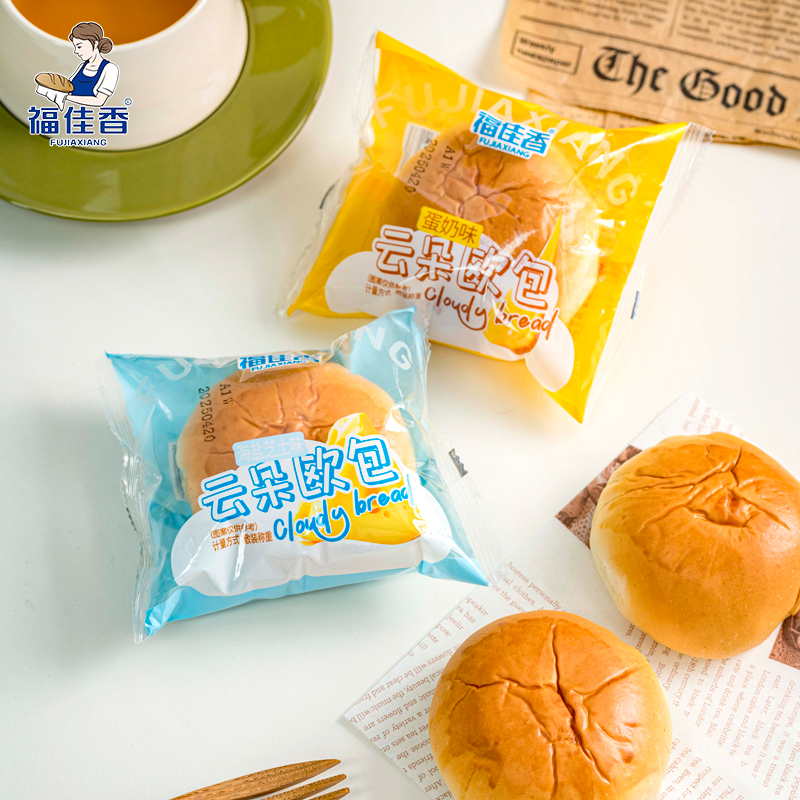 福佳香云朵欧包海盐芝士味点心夹心面包早餐下午茶休闲零食小吃
