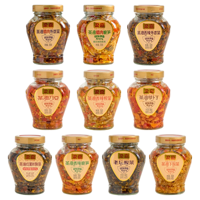 梁嘉茶油萝卜丁268g下饭菜拌面香辣外婆菜湖南特产咸菜榨菜