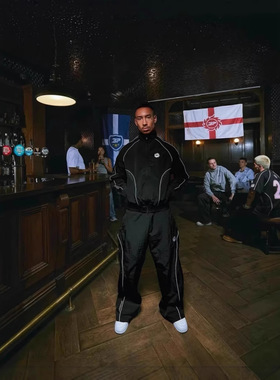 Broken Planet 反光条运动休闲套装高街潮牌拉链夹克外套男女长裤