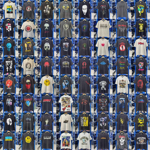 SAINT MICHAEL高街Vintage美式VTG做旧古着FOG短袖男款T恤潮牌