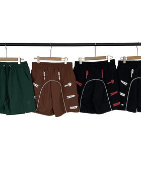 Trapstar潮牌刺绣字母LOGO梭织短裤男女同款宽松休闲运动五分裤