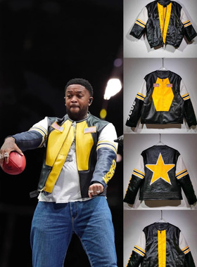 Kendrick Lamar英国嘻哈组合第59届碗中场秀表演穿搭同款街头