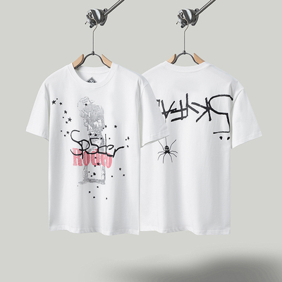 Travis Scott FW24 DAYS BEFORE RODEO周边 星星印花图案短袖T恤