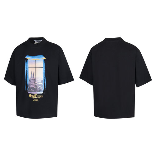 HOUSE OF ERRORS科隆大教堂城市街景限定印花短袖t恤男女潮高街潮