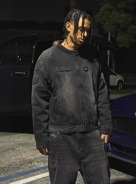 Broken Planet刺绣开衫牛仔外套宽松直筒牛仔长裤男女款休闲套装