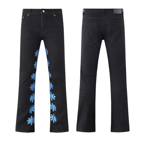 LOSTSHDWS LOGO JEANS 重工刺绣美潮高街男女潮流休闲时尚牛仔裤