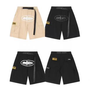 Corteiz Work Shorts美式高街潮牌夏季户外休闲多口袋工装短裤男