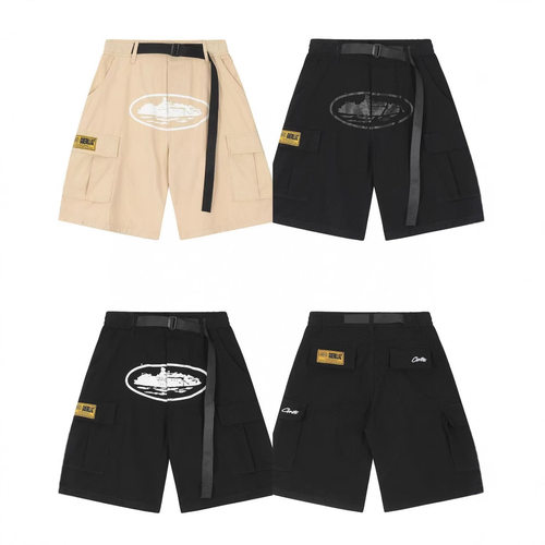 Corteiz Work Shorts美式高街潮牌夏季户外休闲多口袋工装短裤男