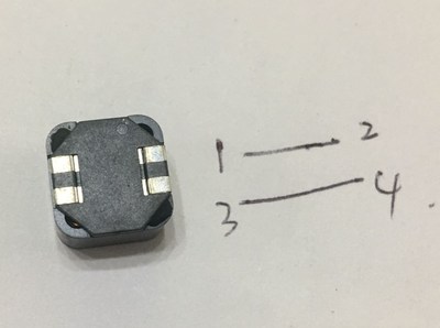 贴片共模线圈电感470 2X47UH 5A 12*12*10 SMTDRRI129P-470M-4P