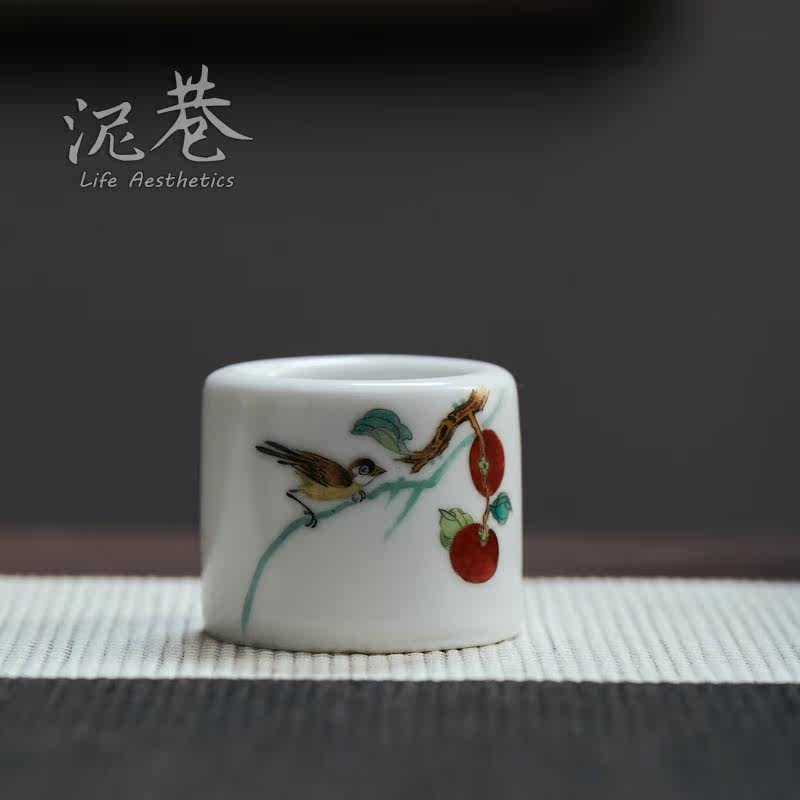 景德镇手工陶瓷壶盖托盖置手绘花鸟文玩赏件茶具配件茶桌小摆件|msdalam kategori pinggan mangkuk, set teh, Majlis teh/dengan sifar - dari Buy2taobao.com untuk memberikan perkhidmatan ejen Taobao profesional membeli