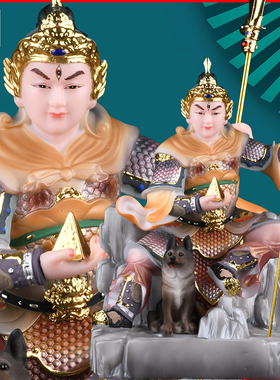 二郎神杨戬显圣真君神像装饰摆件