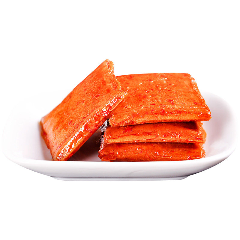 老巴王烧烤原味香辣鱼豆腐多口味办公室休闲小零食豆腐干500g包邮