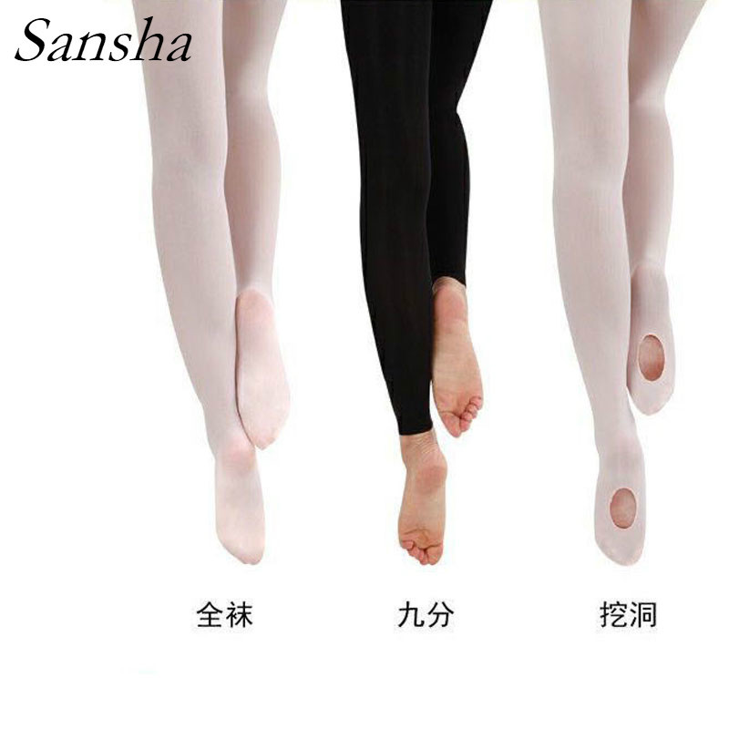 三沙舞蹈袜白色练功专业跳舞连裤袜子薄成人女芭蕾大袜艺考挖洞批