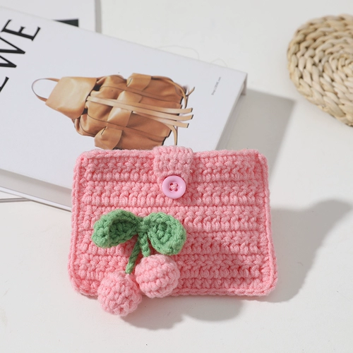 Вязаная сумка ручной работы, картхолдер, крючок для вязания, набор материалов, DIY, подарок на день рождения