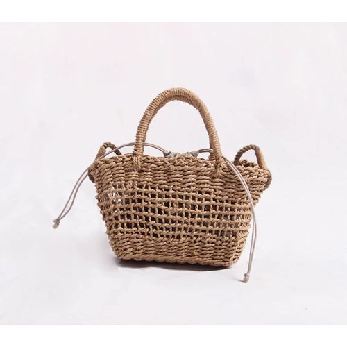 Модная соломенная барсетка, сумка на одно плечо, пляжная небольшая сумка, коллекция 2023, в корейском стиле