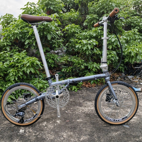 风行fnhon折叠自行车16寸超轻9速V刹FGC1611碟刹FGD1618