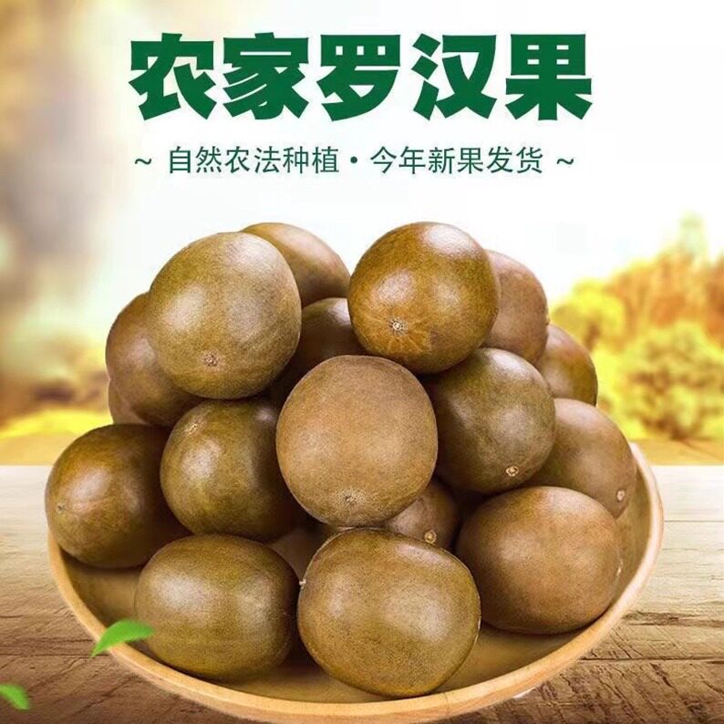 广西【桂林特产】罗汉果润嗓润肺大果55mm食药同源泡茶10枚包邮