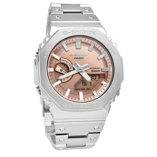 CASIO卡西欧G Shock铜表盘运动太阳能200M男士手表GM B2100AD 5A