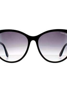 TOMFORD汤姆福特墨镜太阳眼镜Maxim FT0787 01B闪亮黑色灰灰渐变