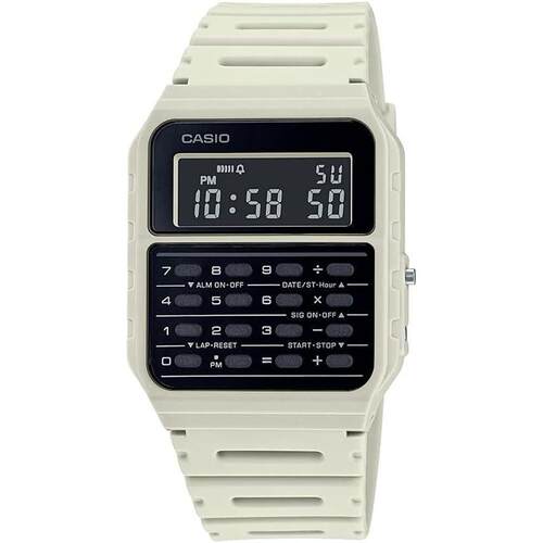 CASIO卡西欧Data Bank石英树脂表带黑色表盘53WF 8B中性手表