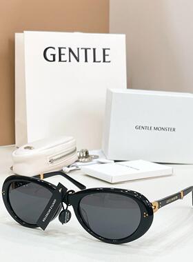Gentle Monster ORBIT折叠墨镜太阳眼镜5420 132黑色框架深灰镜片