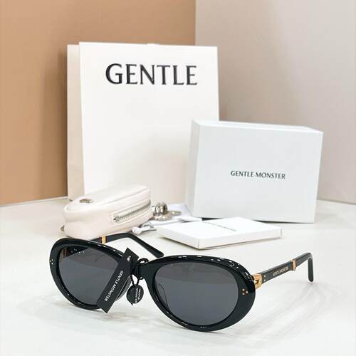 Gentle Monster ORBIT折叠墨镜太阳眼镜5420 132黑色框架深灰镜片