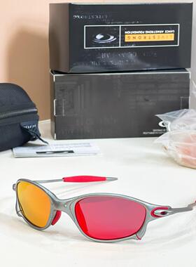 Oakley奥克利偏光铝Magnesium运动墨镜太阳眼镜银红色框架镜片