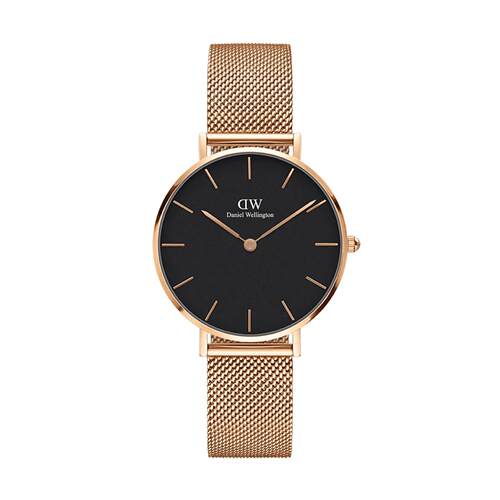 Daniel Wellington Petite 32mm Melrose RG黑色手表DW00100161