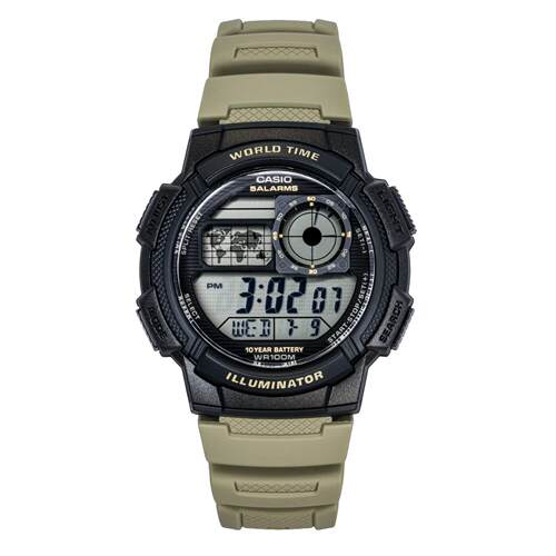 CASIO卡西欧Standard数字的树脂表带石英AE 1000W 5AV 100M男士