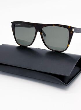 SAINT LAURENT圣罗兰太阳眼镜墨镜SL1 SLIM 002中性棕色方形眼镜