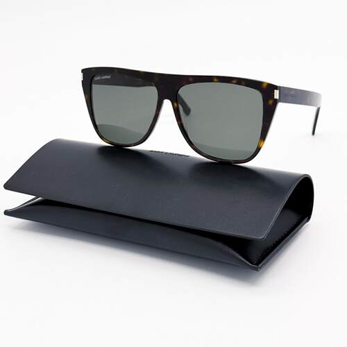 SAINT LAURENT圣罗兰太阳眼镜墨镜SL1 SLIM 002中性棕色方形眼镜