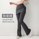 侧面抽绳喇叭裤 女跑步训练健身裤 高腰运动假两件裤 瑜伽裙裤 裙春季