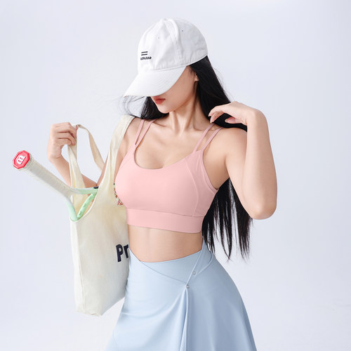 九麦一品运动文胸女一体杯美背夏季普拉提训练健身背心瑜伽服内衣