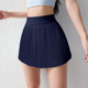冰感透气户外运动半身裙带内衬高腰lulu同款 网球裙健身短裙 夏季