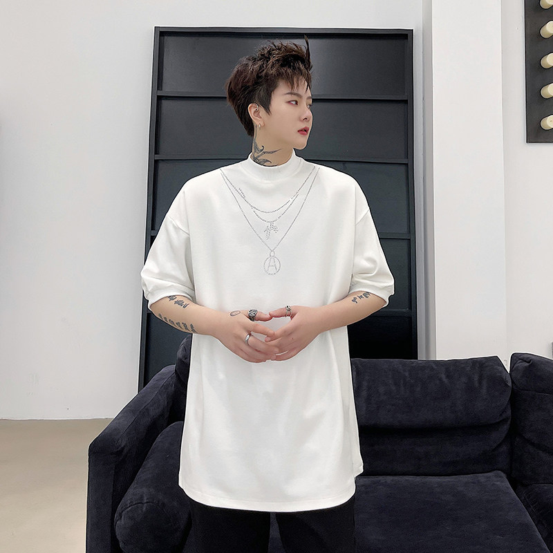 2024夏季靓仔发型师短袖烫钻T恤H1160P50,男装T恤,星座1114（原A254）
