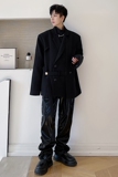 暗黑山本风设计感西装外套男设计师款痞帅炸街西服H1536P130，男装西服，星座1114（原A254）