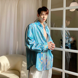 轻奢风发型师个性衬衣夜店工艺演出表演衬衫团购服装H1152P78，男装衬衫，星座1114（原A254）