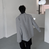 千鸟格西装外套男设计感时尚百搭小众显瘦格子西服潮H2007P125，男装西服，星座1114（原A254）