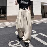 慵懒风韩系宽松显瘦垂感百搭休闲裤男女弯刀裤走秀款潮H2236P95，男装西裤，星座1114（原A254）