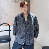 2021重工艺夜店亮片珠片衬衣男装个性演出表演服衬衫男H1102，男装衬衫，星座1114（原A254）