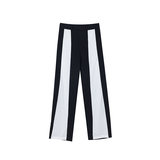 原创设计师款高级感黑白拼接撞色直筒休闲裤男长裤潮流H2036P85，男装休闲裤，星座1114（原A254）