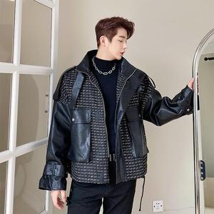 轻奢小香风拼接ins潮牌网红高品质痞帅炸街夹克韩版潮 H1138 P115图片