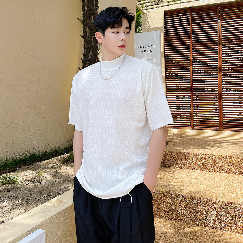 夏季ins潮流半袖打底衫原创网红设计感T恤薄款男装H1257P55,男装T恤,星座1114（原A254）