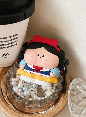 适用airpodspro2保护套airpods3保护壳aipods苹果蓝牙耳机套第三代可爱airpod硅胶ipod软壳Pro2二代3白雪公主