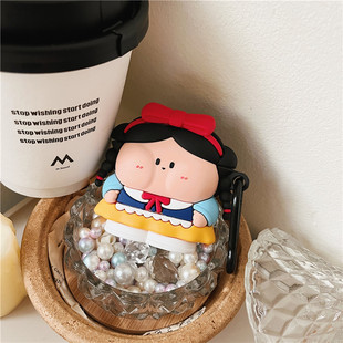 适用airpodspro2保护套airpods3保护壳aipods苹果蓝牙耳机套第三代可爱airpod硅胶ipod软壳Pro2二代3白雪公主