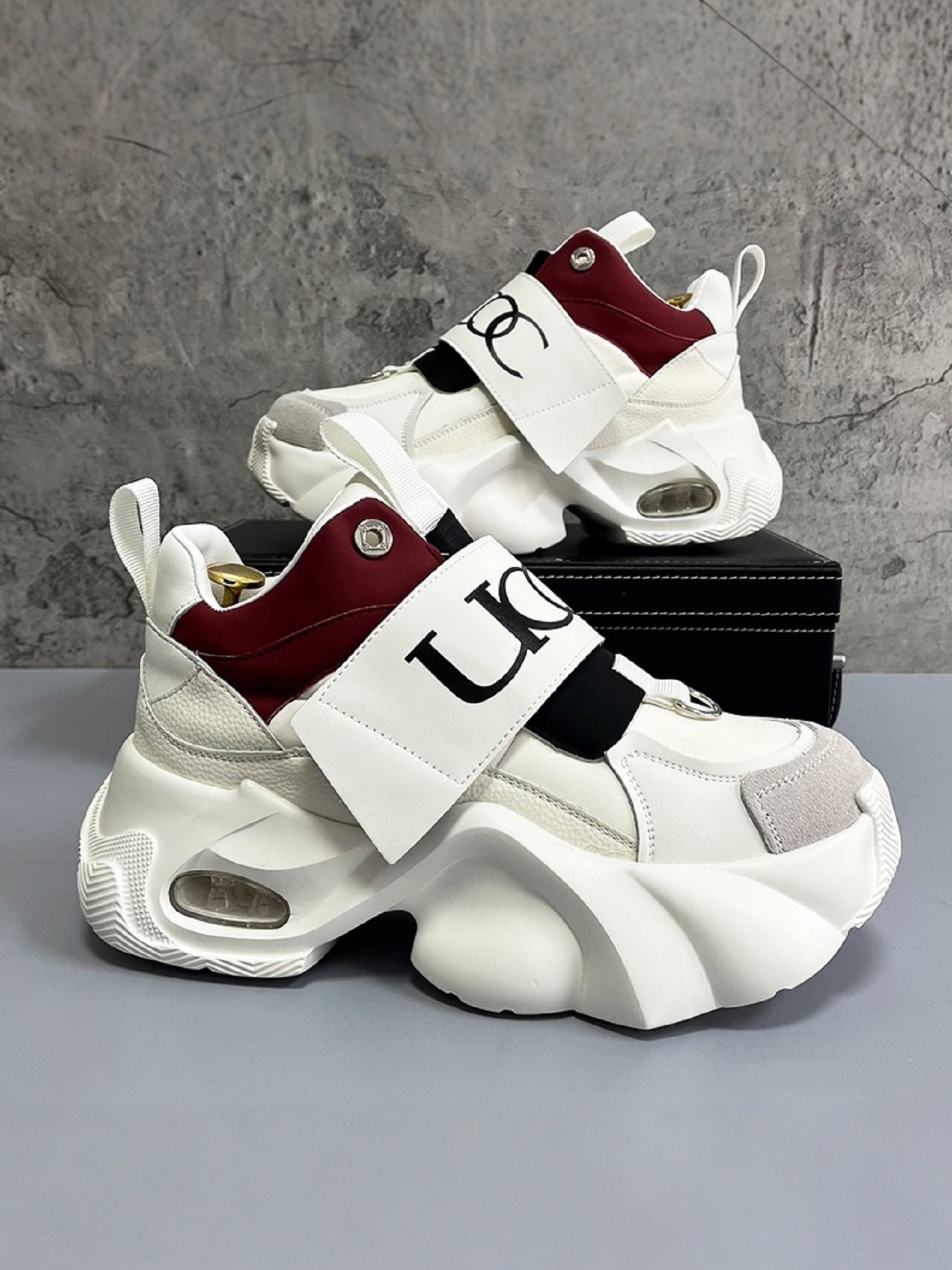 潮牌厚底老爹鞋男款2025秋季懒人一脚跨男鞋百搭增高休闲运动鞋子