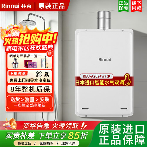 林内天燃气热水器强排式20升