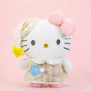 卡通睡衣Kitty猫玩偶睡帽小猫公仔KT猫毛绒儿童玩具女孩生日礼物
