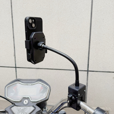 加粗钳夹圆管固定手机夹软管手机支架车把手机架垂钓支夹轮椅户外